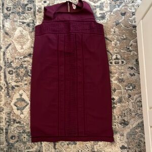 Merona Red Sleeveless Halter Sheath Dress